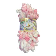 Puffy color pletení bez jehlic/háčku