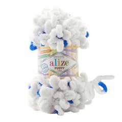 Puffy color pletení bez jehlic/háčku