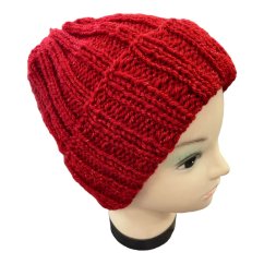Čepice ručně pletená třpytka