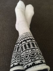 Ručně pletené podkolenky na míru
