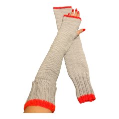 Návleky na ruce ručně pletené dlouhé