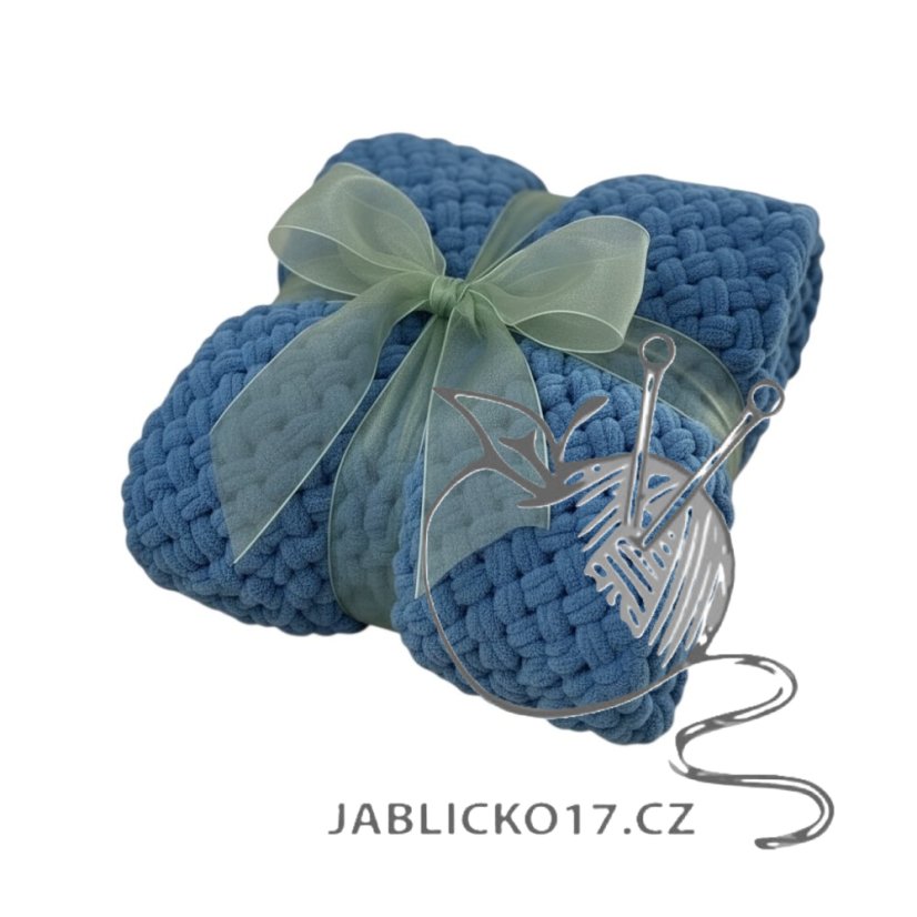 Deka ručně pletená cca 55x80 cm