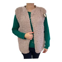 Ručně pletená vesta