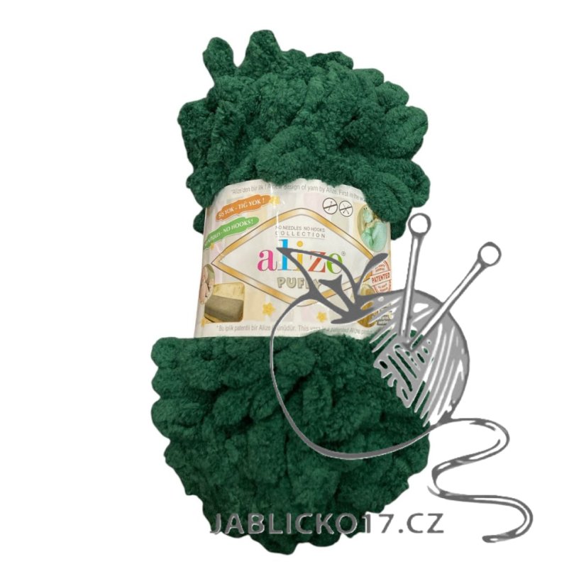 Puffy pletení bez jehlic/háčku