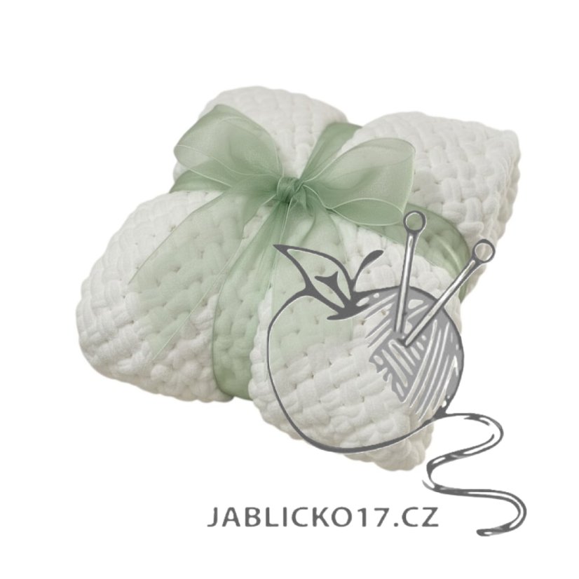 Deka ručně pletená cca 55x80 cm