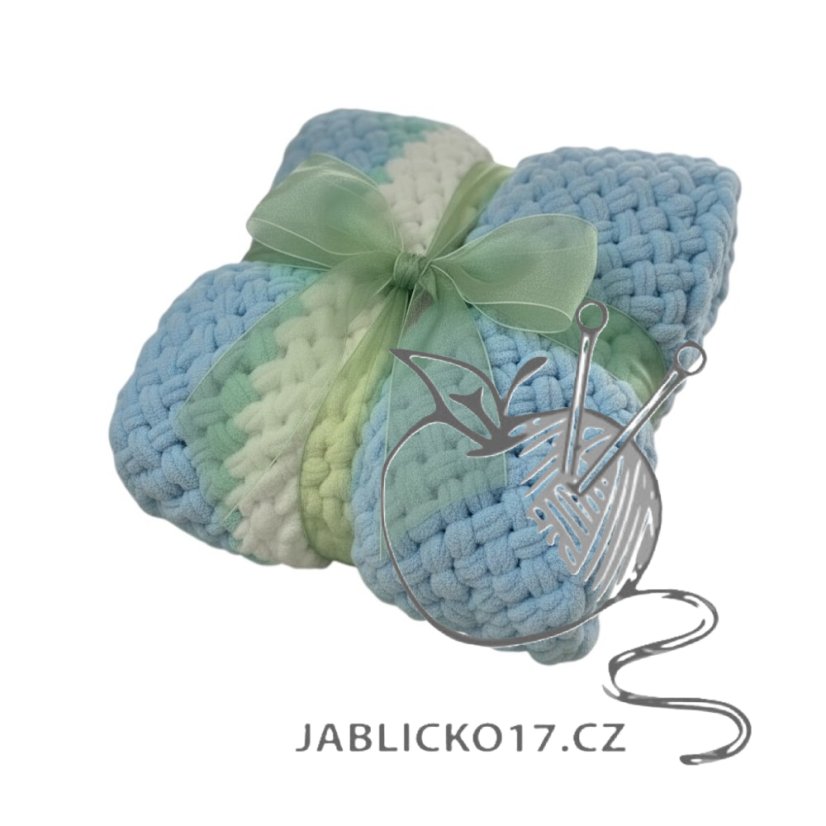 Deka ručně pletená cca 55x80 cm Deka ručně pletená cca 55x80 cm