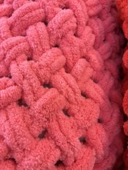 Deka ručně pletená na jednolůžko