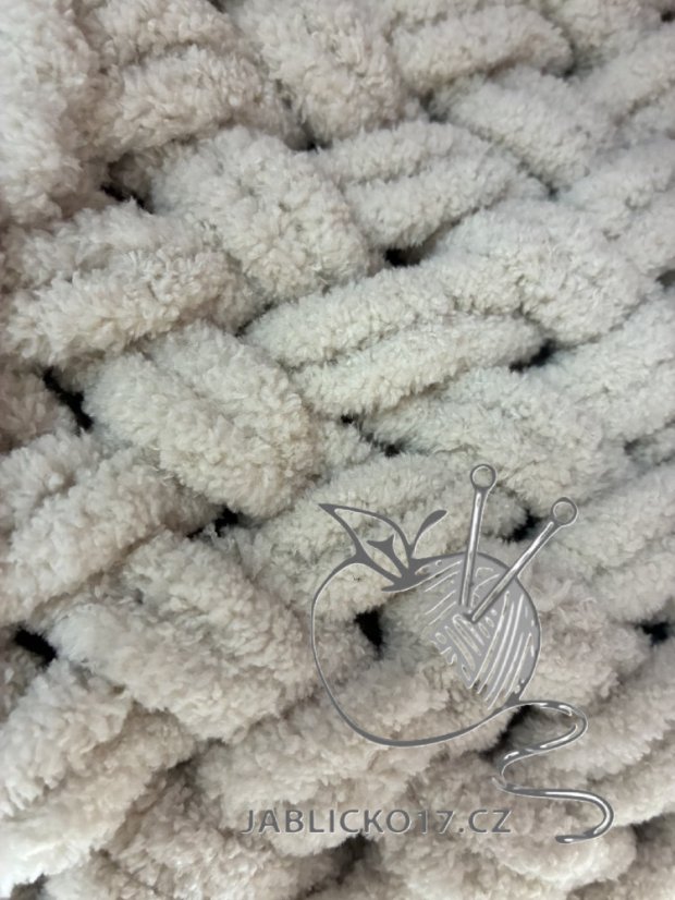 Deka ručně pletená na jednolůžko