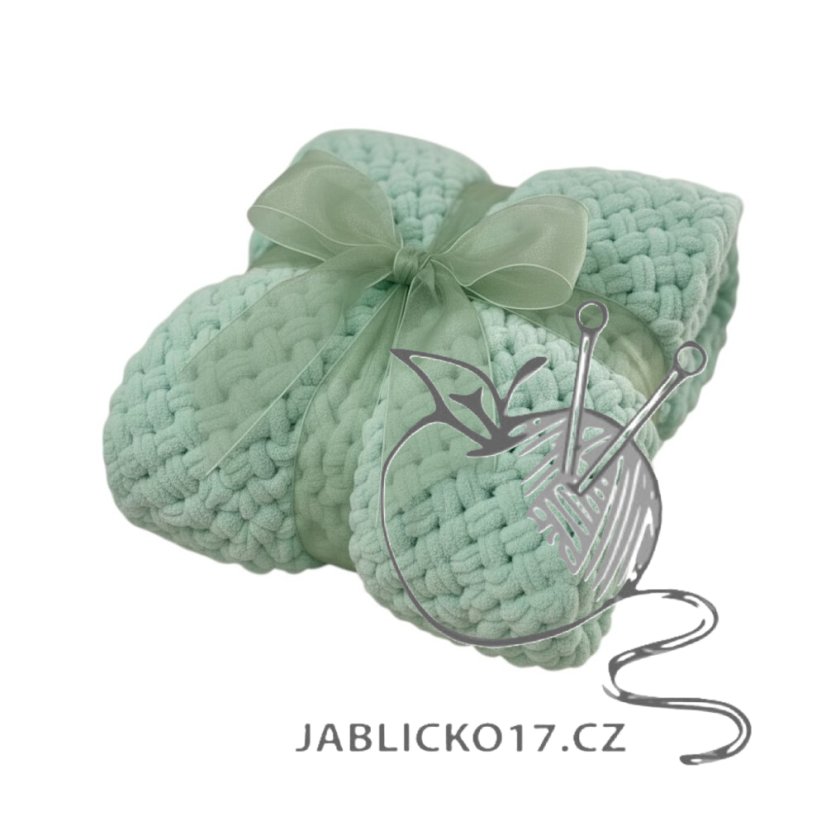 Deka ručně pletená cca 55x80 cm