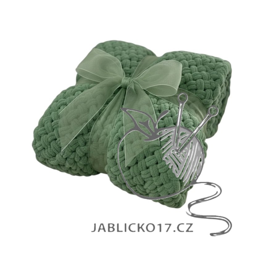 Deka ručně pletená cca 55x80 cm