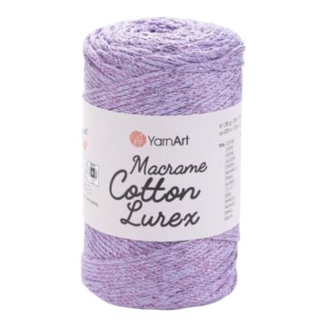 Macrame Cotton Lurex - Barva - modrá