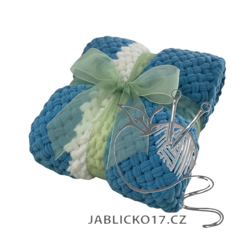 Deka ručně pletená cca 55x80 cm