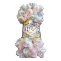 Puffy color pletení bez jehlic/háčku