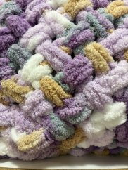 Deka ručně pletená na jednolůžko