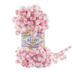 Puffy color pletení bez jehlic/háčku