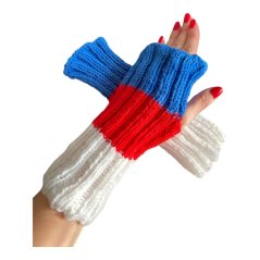 Návleky na ruce ručně pletené