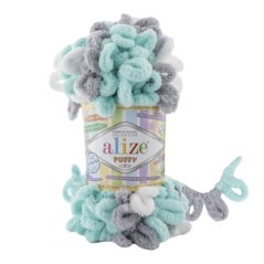 Puffy color pletení bez jehlic/háčku