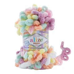 Puffy color pletení bez jehlic/háčku