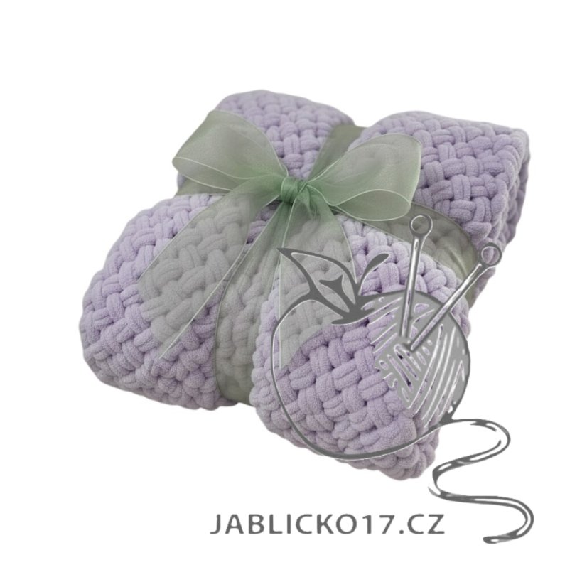 Deka ručně pletená cca 55x80 cm Deka ručně pletená cca 55x80 cm