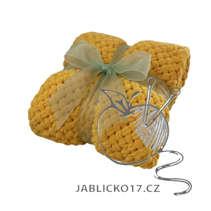 Deka ručně pletená cca 55x80 cm Deka ručně pletená cca 55x80 cm