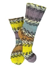 Ručně pletené ponožky na míru melír