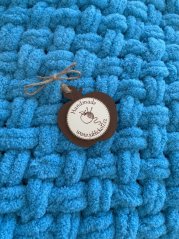 Deka ručně pletená cca 50x80 cm